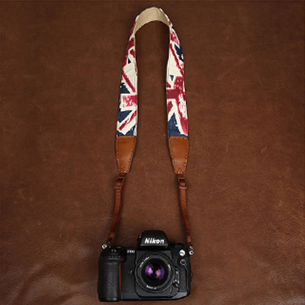 สายกล้องคล้องคอลายธงชาติอังกฤษ British Union Jack Flag สายนุ่มพิเศษ