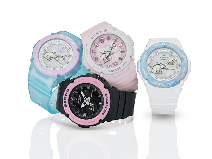 นาฬิกา Casio Baby-G ANALOG-DIGITAL Beach Scene Marble bezel series รุ่น BGA-270M-7A ของแท้ รับประกัน1ปี