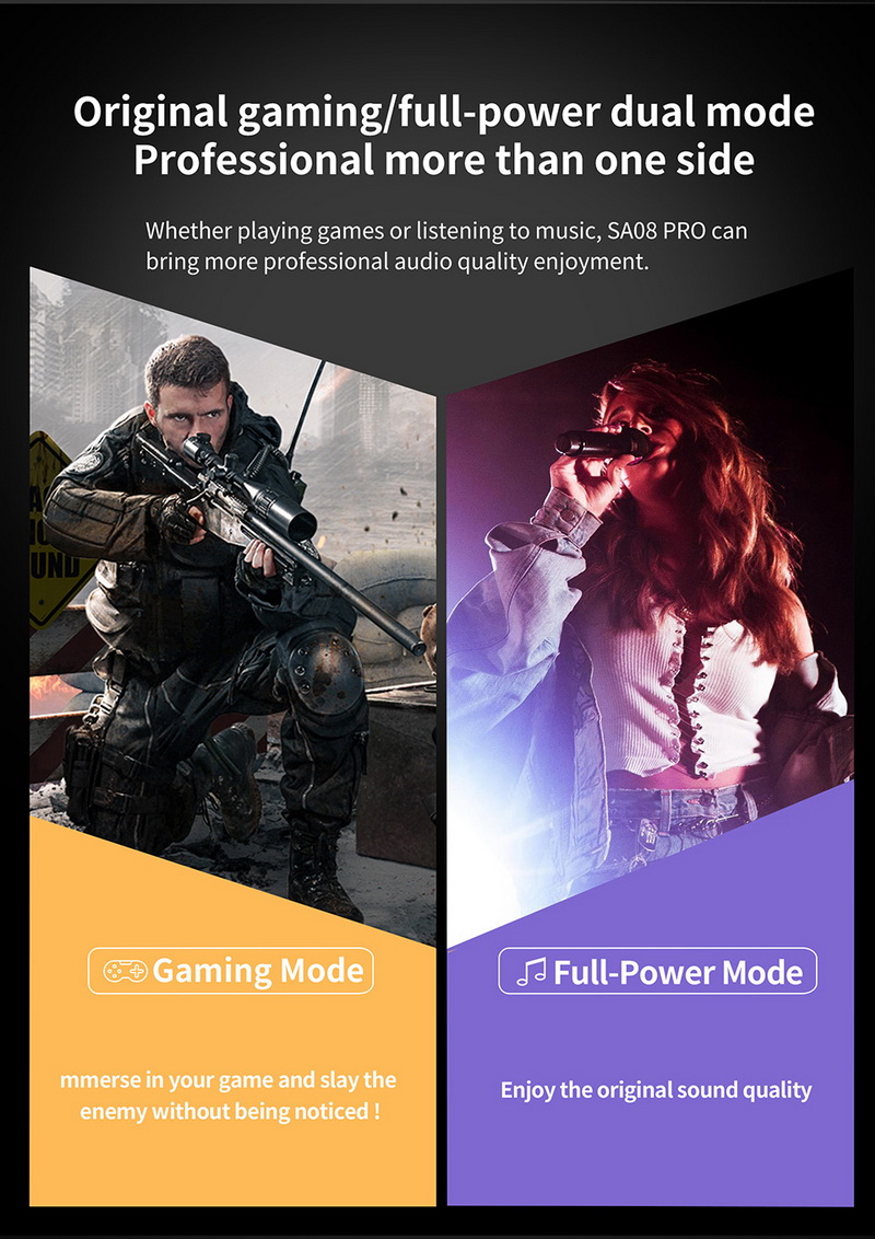 ขาย KZ SA08 PRO หูฟัง TWS 4 ไดรเวอร์ รองรับ Bluetooth 5.2 ประกันศูนย์ไทย