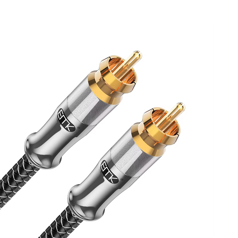 ERTK SilverCoaxial สายสัญญาณ SPDIF , RCA สำหรับ ลำโพง แอมป์ DVD CD เครื่องเสียง คุณภาพสูง