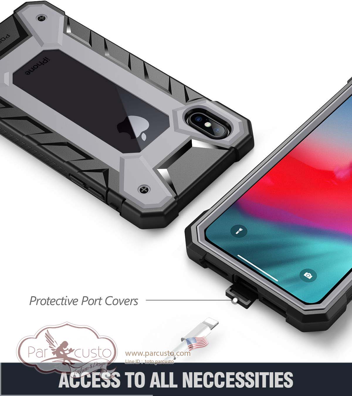 เคสกันกระแทก Apple iPhone Xs Max [Journeyman] จาก Poetic [Pre-order USA]