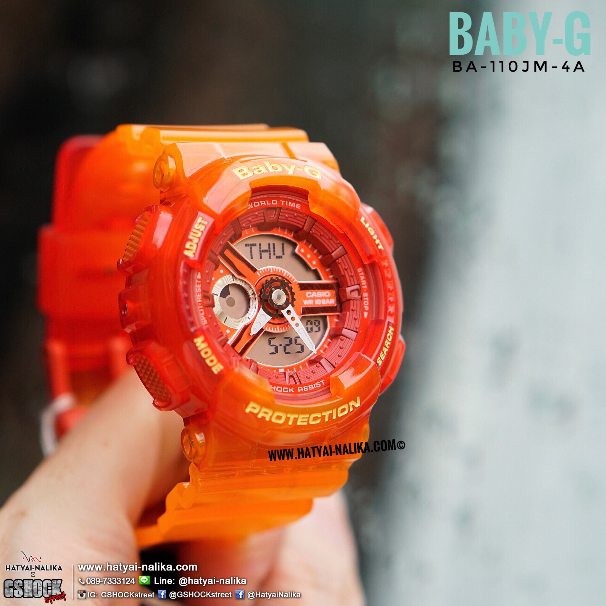 นาฬิกา Casio Baby-G BA-110JM Jelly Marine series รุ่น BA-110JM-4A ของแท้ รับประกัน1ปี