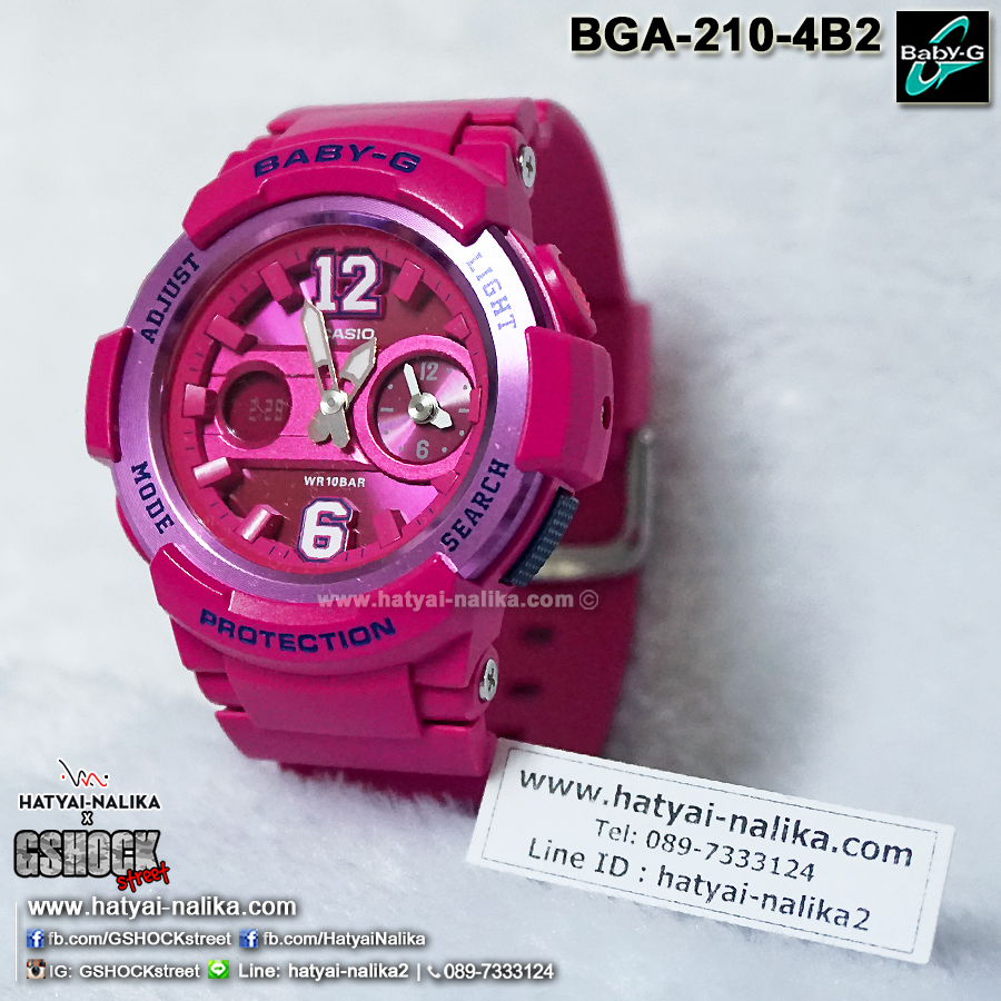 นาฬิกา Casio Baby-G Standard ANALOG-DIGITAL รุ่น BGA-210-4B2 ของแท้ รับประกัน1ปี