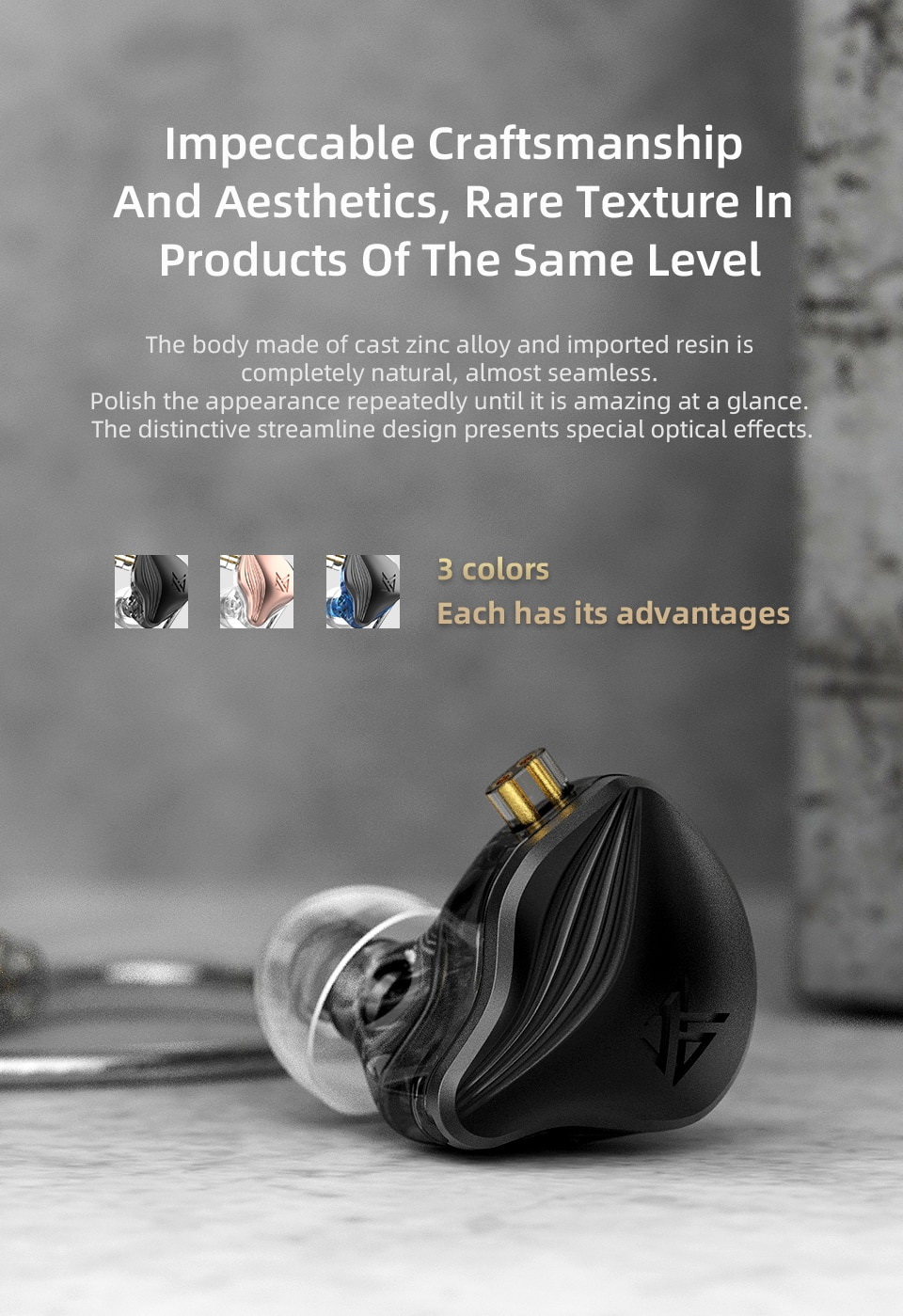 ขาย KZ ZEX หูฟัง 2 ไดรเวอร์ Electrostatic+Dynamic ประกันศูนย์ไทย