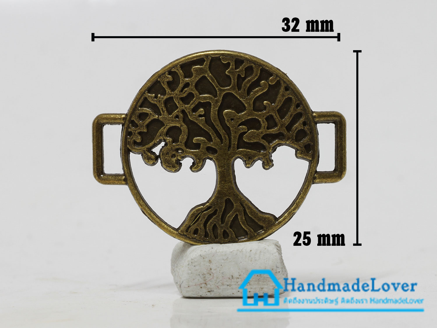 จี้โลหะ วินเทจ สีทองรมดำ รูปต้นไม้