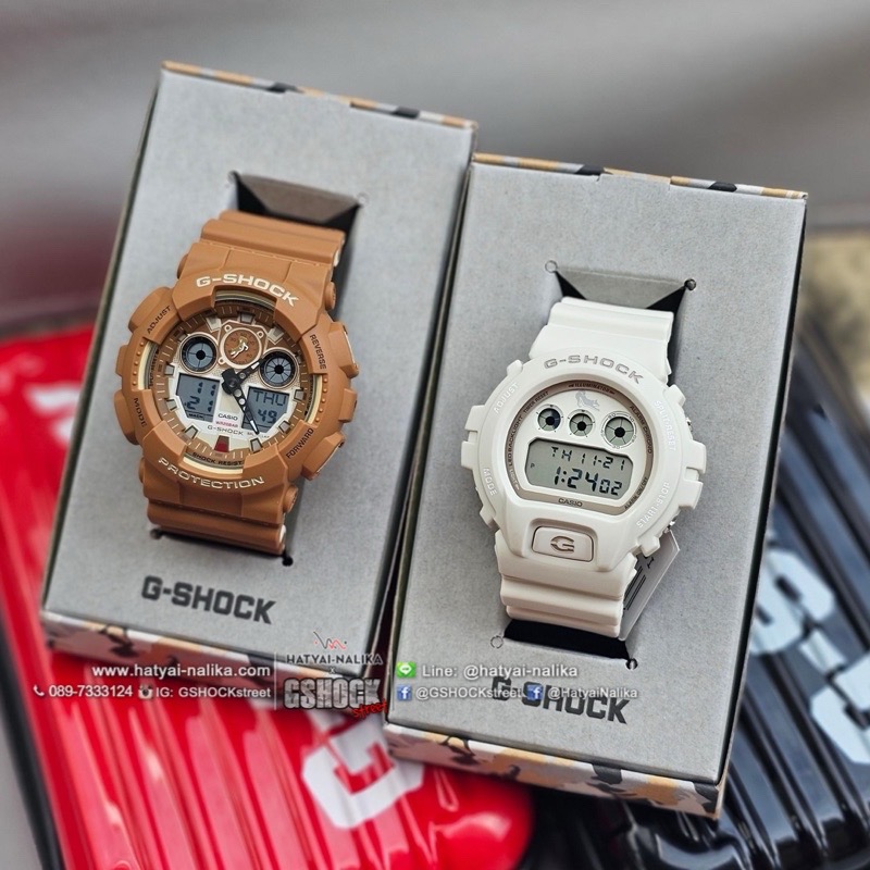 นาฬิกา คาสิโอ Casio G SHOCK Japan Limited Shiba Inu series รุ่น GA-100SHB-5A ของแท้ รับประกัน1ปี
