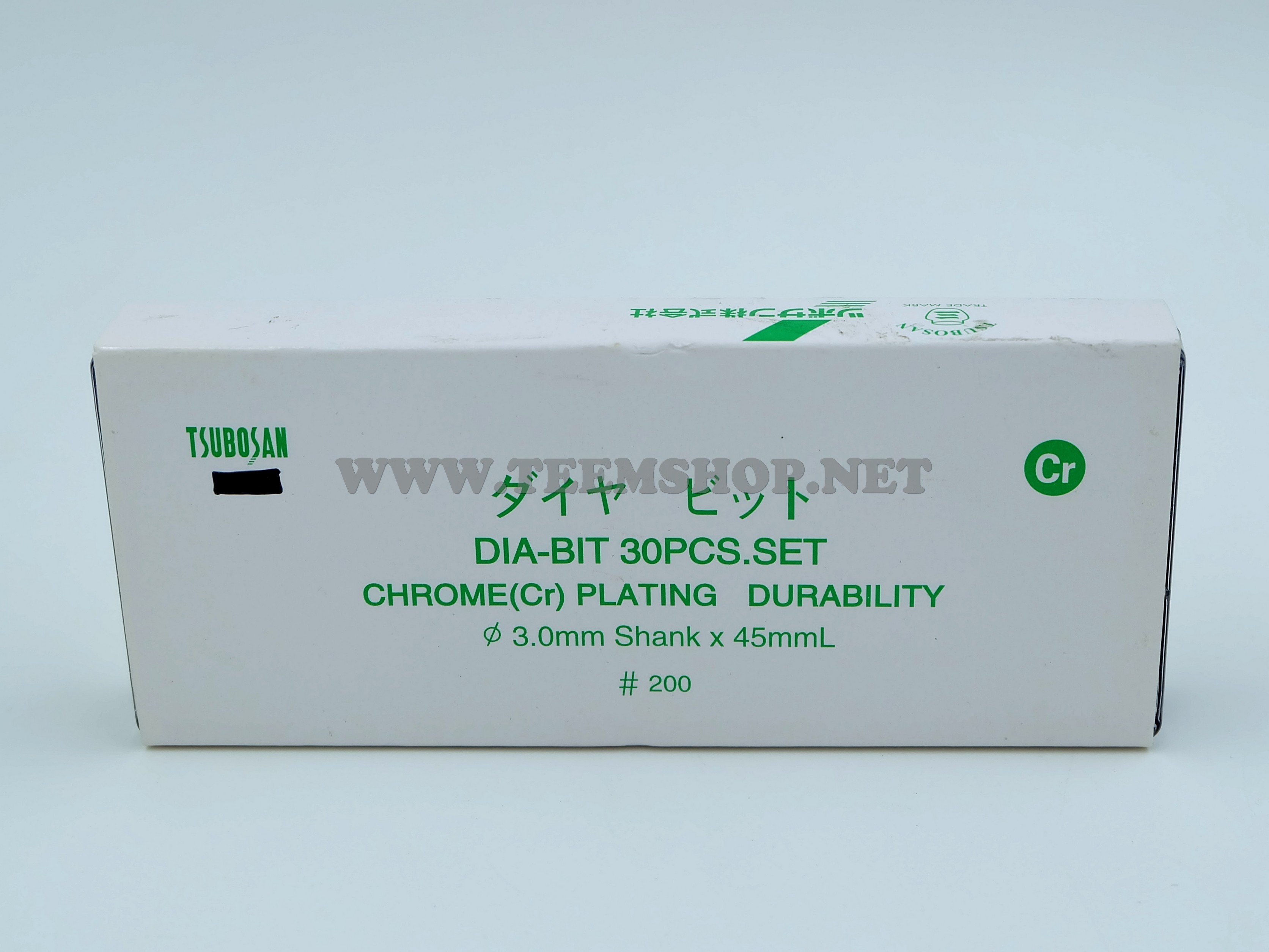 TSUBOSAN เหล็กเจียร์เพชรแกน 3MM. 30ตัวชุด D3.0 เบอร์200