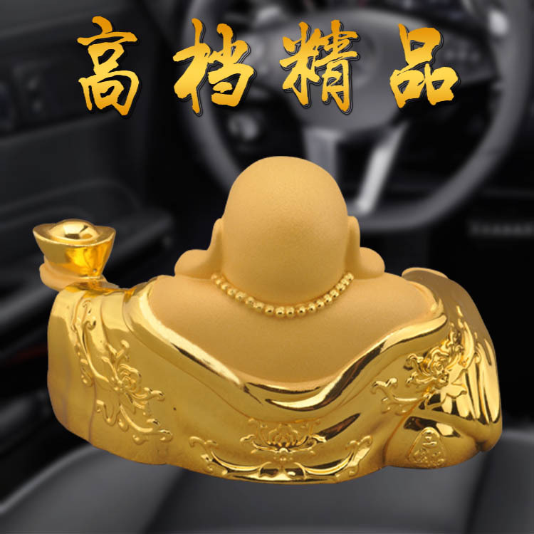 พระสังกัจจายน์ ถือก้อนทอง สีทอง องค์เล็ก