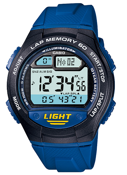 นาฬิกา คาสิโอ Casio 10 YEAR BATTERY รุ่น W-734-2A ของแท้ รับประกัน 1 ปี