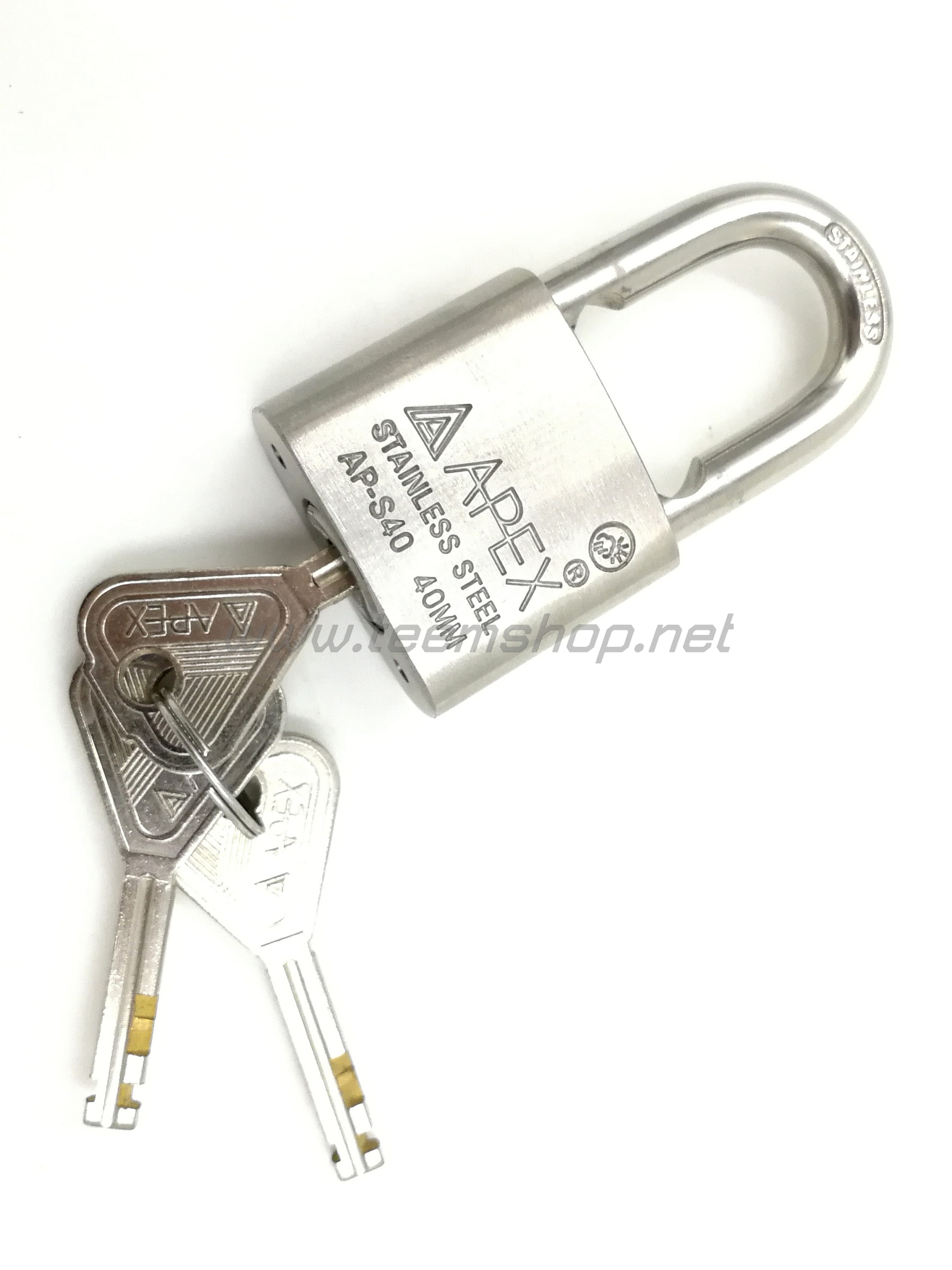 APEX กุญแจแขวนสเตนเลส 40mm. AP-S40