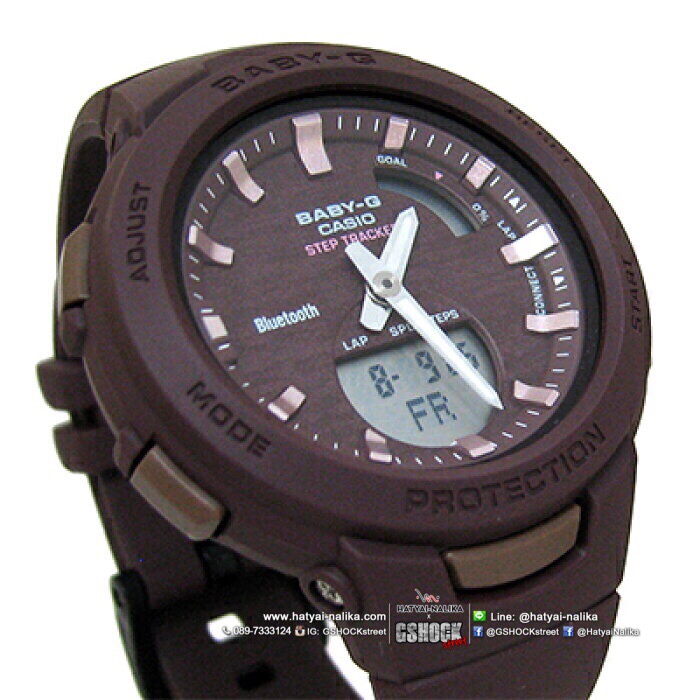 นาฬิกา Casio Baby-G G-SQUAD BSA-B100AC Activities in Natural Colors series รุ่น BSA-B100AC-5A "สีน้ำตาล" ของแท้ รับประกัน1ปี