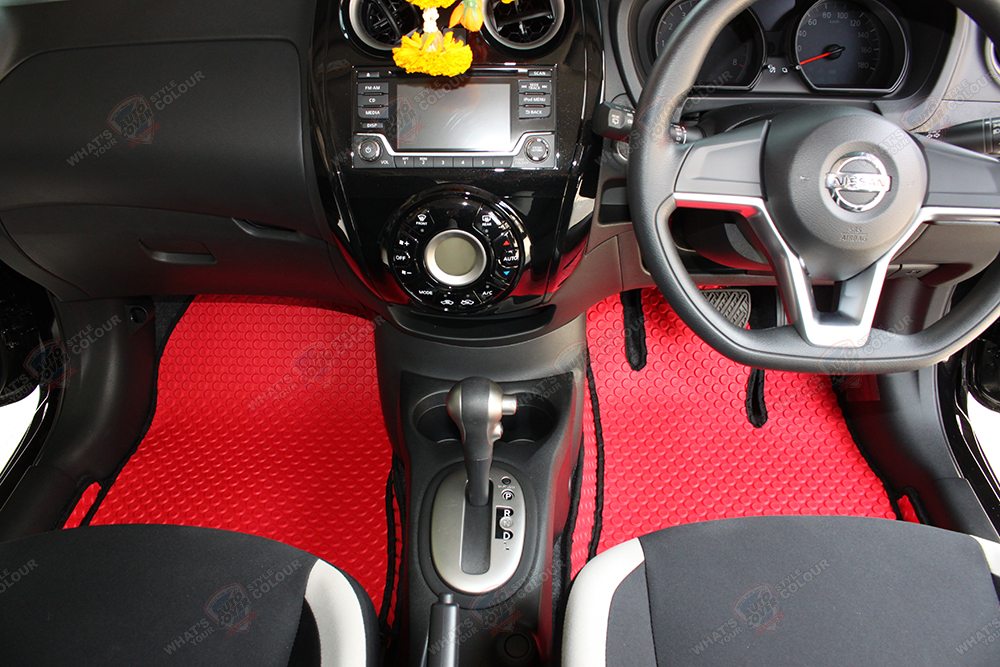 พรมปูพื้นรถยนต์ พรมกระดุม รถ NISSAN NOTE ชุดภายในห้องโดยสาร จำนวน 16 ชิ้น