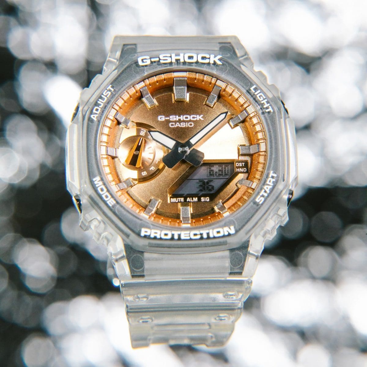 นาฬิกา Casio G-Shock Special Color Bright & Metallic dial series รุ่น GA-2100BM-7A5 ของแท้ รับประกัน1ปี