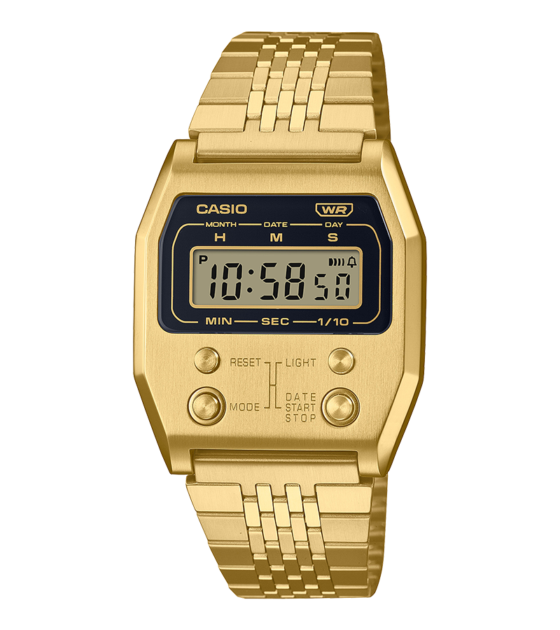 นาฬิกา Casio DIGITAL Vintage A-1100 series รุ่น A1100G-5 ของแท้ รับประกัน1ปี