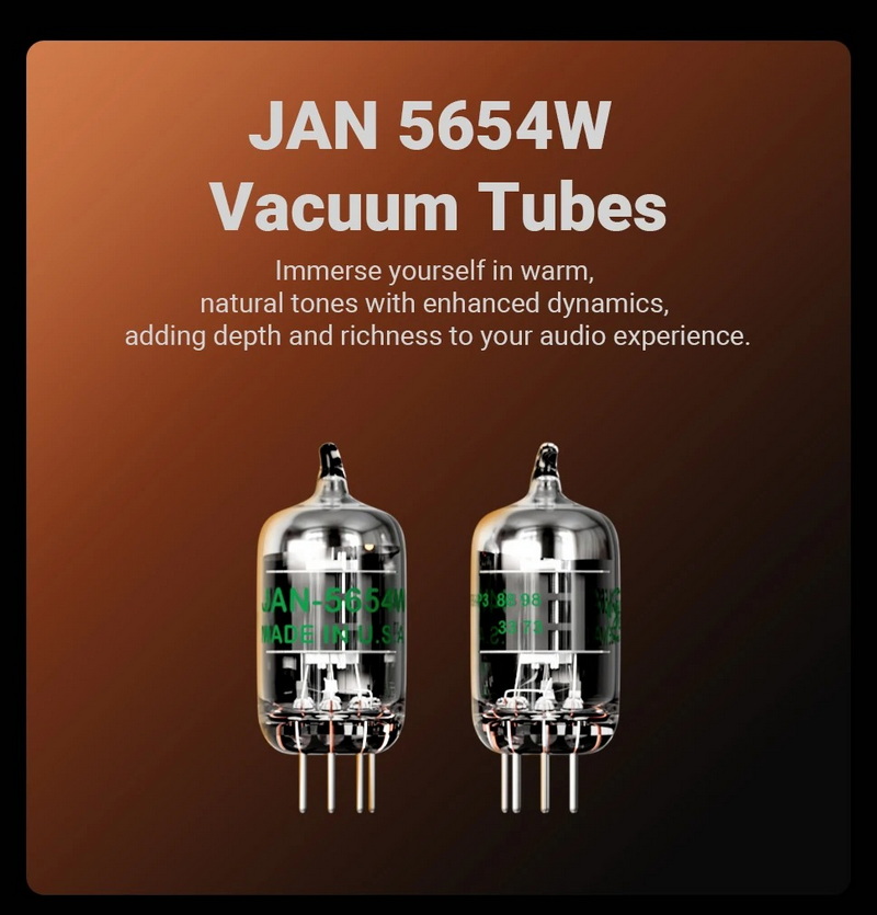 Fosi Audio GR40 Bluetooth DAC/AMP หลอดแก้วตั้งโต๊ะ ปรับเบส แหลมได้ ประกันศูนย์ไทย