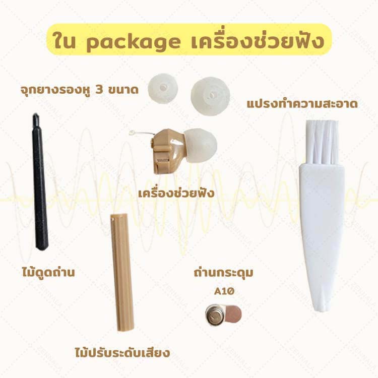 เครื่องช่วยฟัง ชนิดสอดเข้าหู 801H