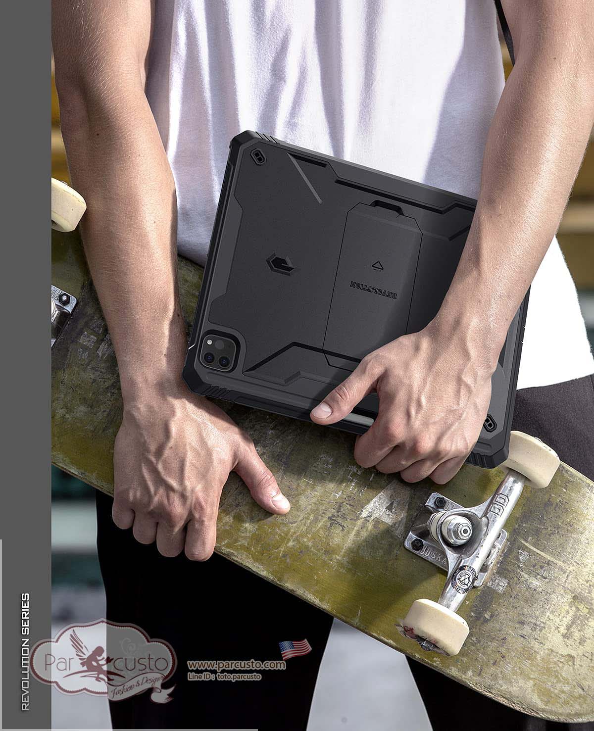 เคสกันกระแทก Apple iPad Pro 12.9 inch (2021/2020/2018 5th/4th/3rd) [Revolution]จาก Poetic [Pre-order USA]