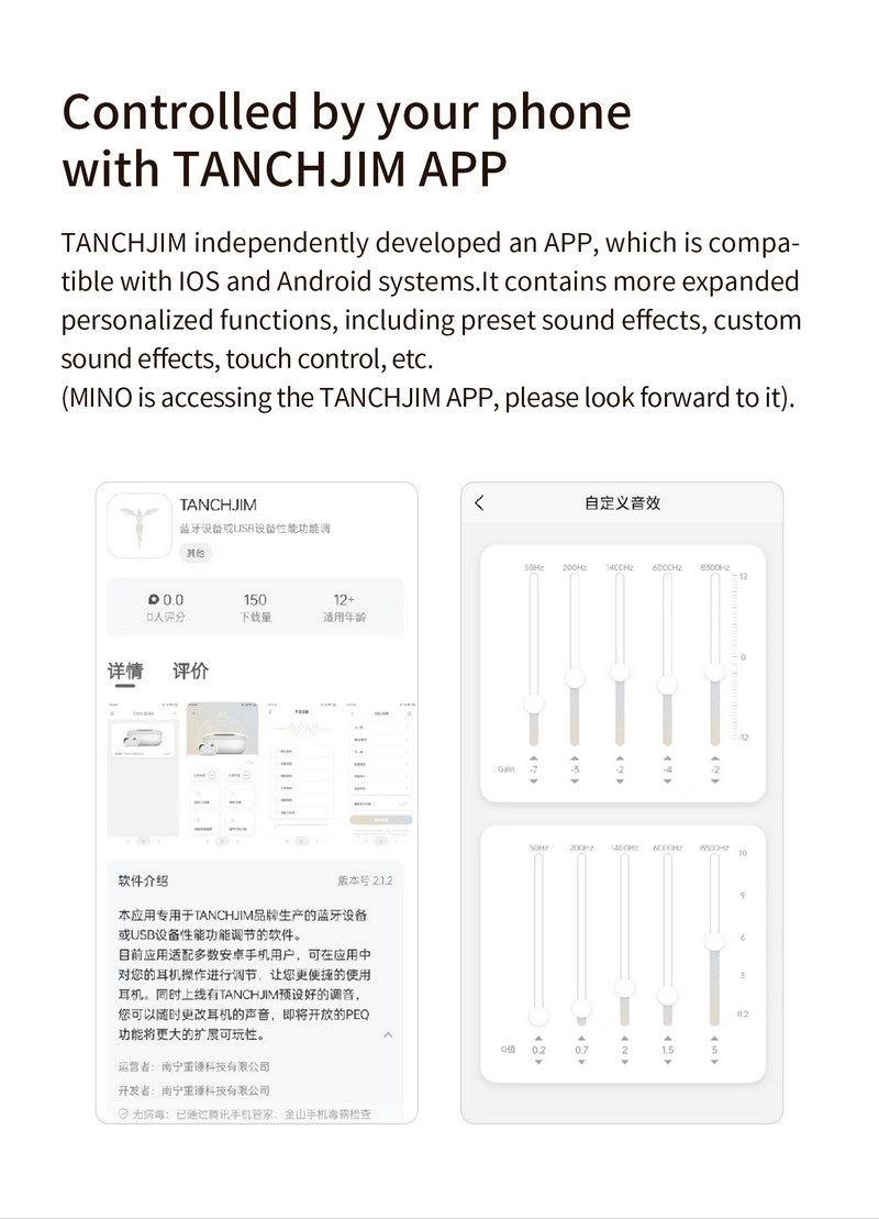 TANCHJIM MINO หูฟังไร้สาย TWS ไดรเวอร์ไดนามิก รองรับ Bluetooth5.3 ประกันศูนย์ไทย