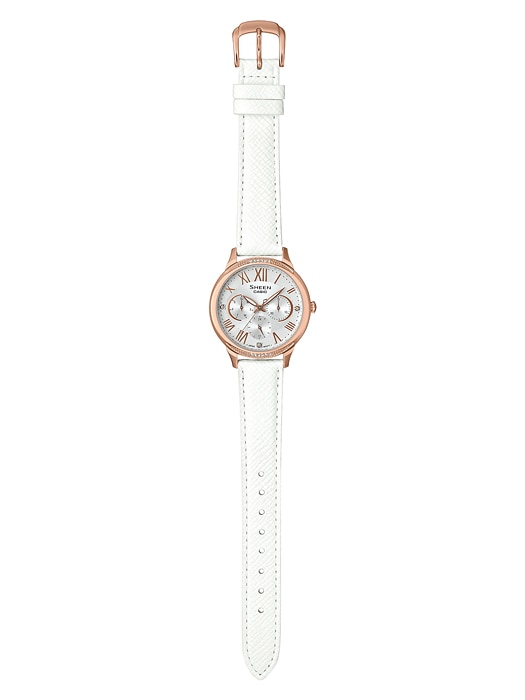 นาฬิกา คาสิโอ Casio SHEEN MULTI-HAND SHE-3058 series รุ่น SHE-3058LTD-7A ของแท้ รับประกัน1ปี