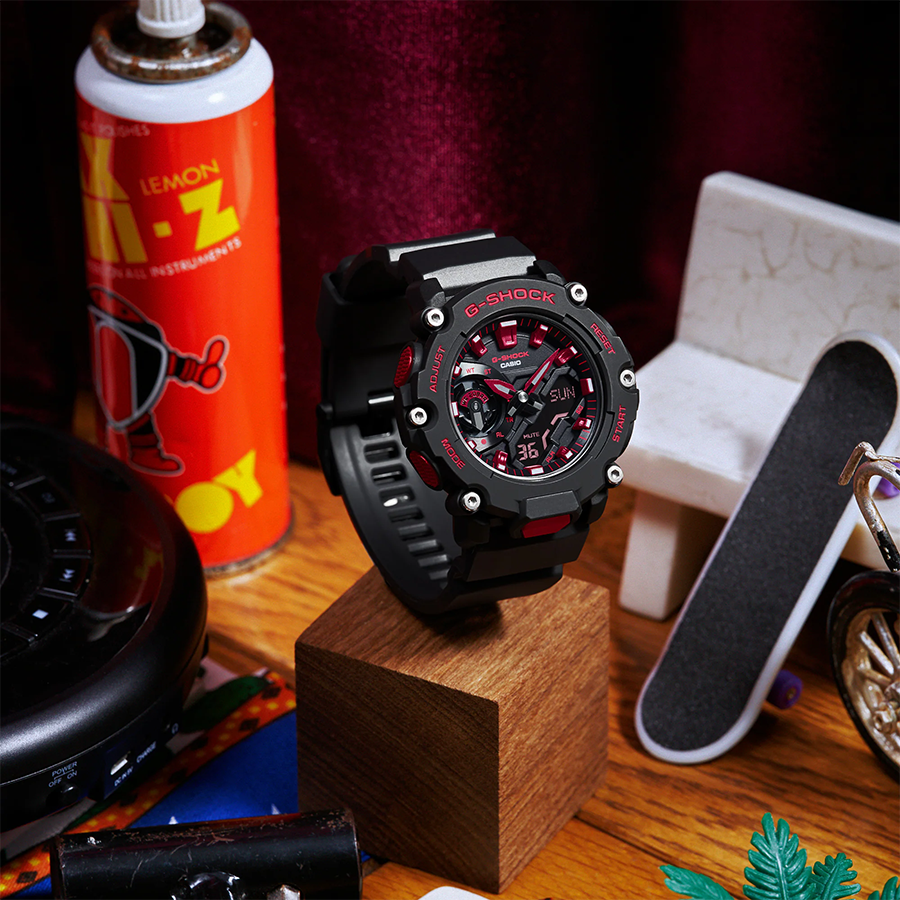 นาฬิกา Casio G-Shock Special Color Burning Red series รุ่น GA-2200BNR-1A ของแท้ รับประกัน1ปี