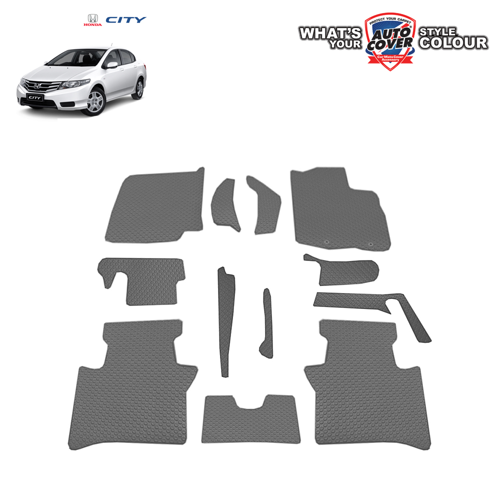 พรมปูพื้นรถยนต์ พรมกระดุม รถ HONDA CITY ปี 2008-2013 ชุดภายในห้องโดยสาร จำนวน 12 ชิ้น