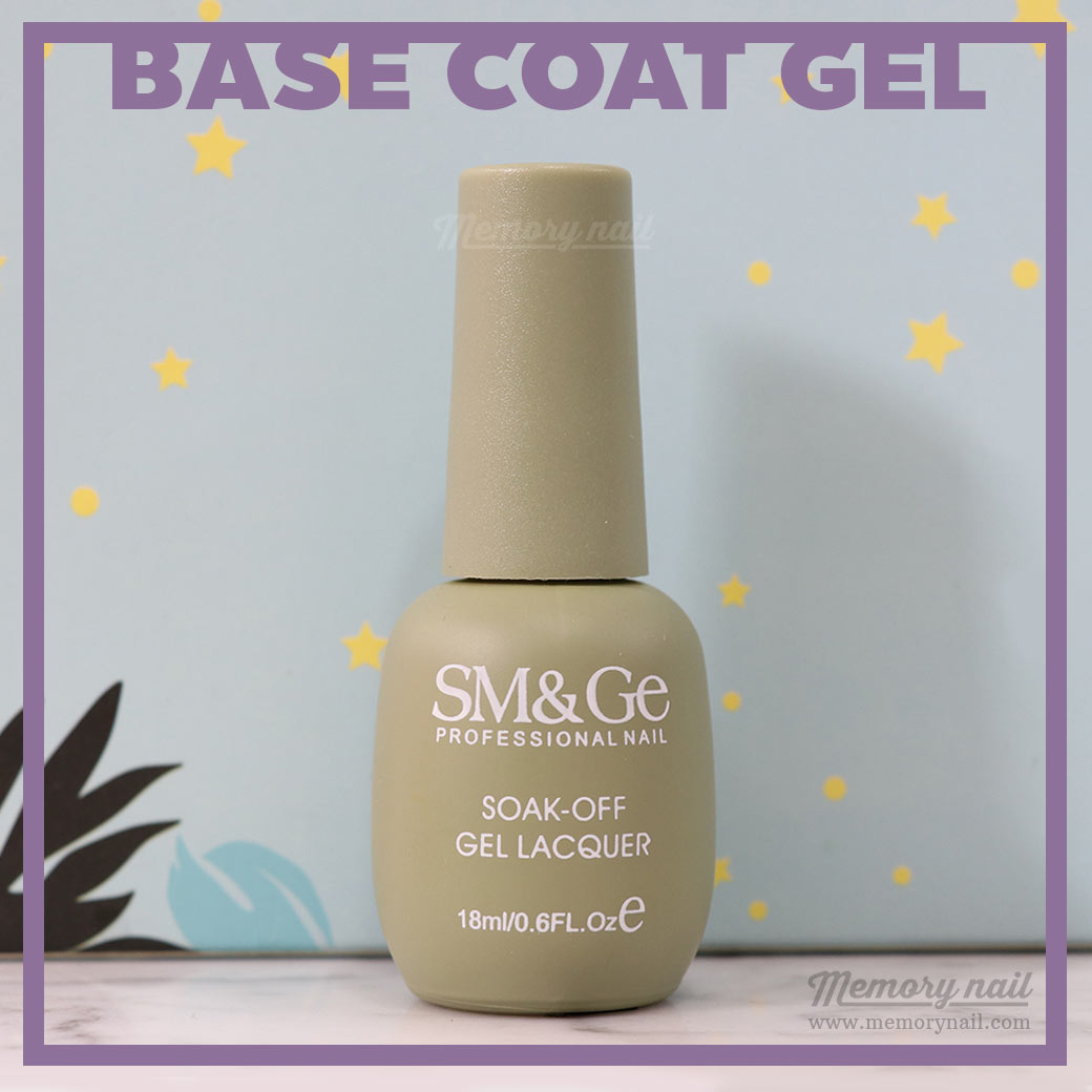 Base coat gel สีเจลทาเล็บ สำหรับรองพื้น SM&Ge