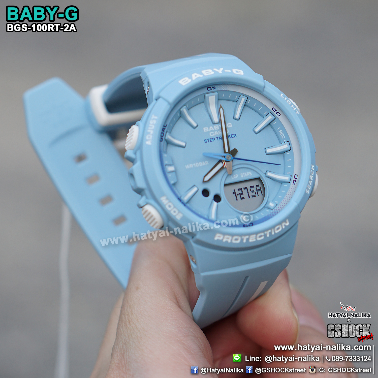 นาฬิกา Casio Baby-G for Running BGS-100RT Running Trendy series รุ่น BGS-100RT-2A ของแท้ รับประกัน1ปี