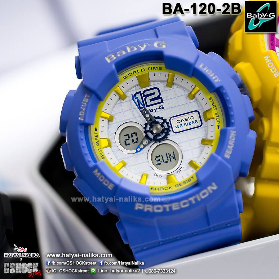 นาฬิกา Casio Baby-G Standard Analog-Digital รุ่น BA-120-2B ของแท้ รับประกัน1ปี
