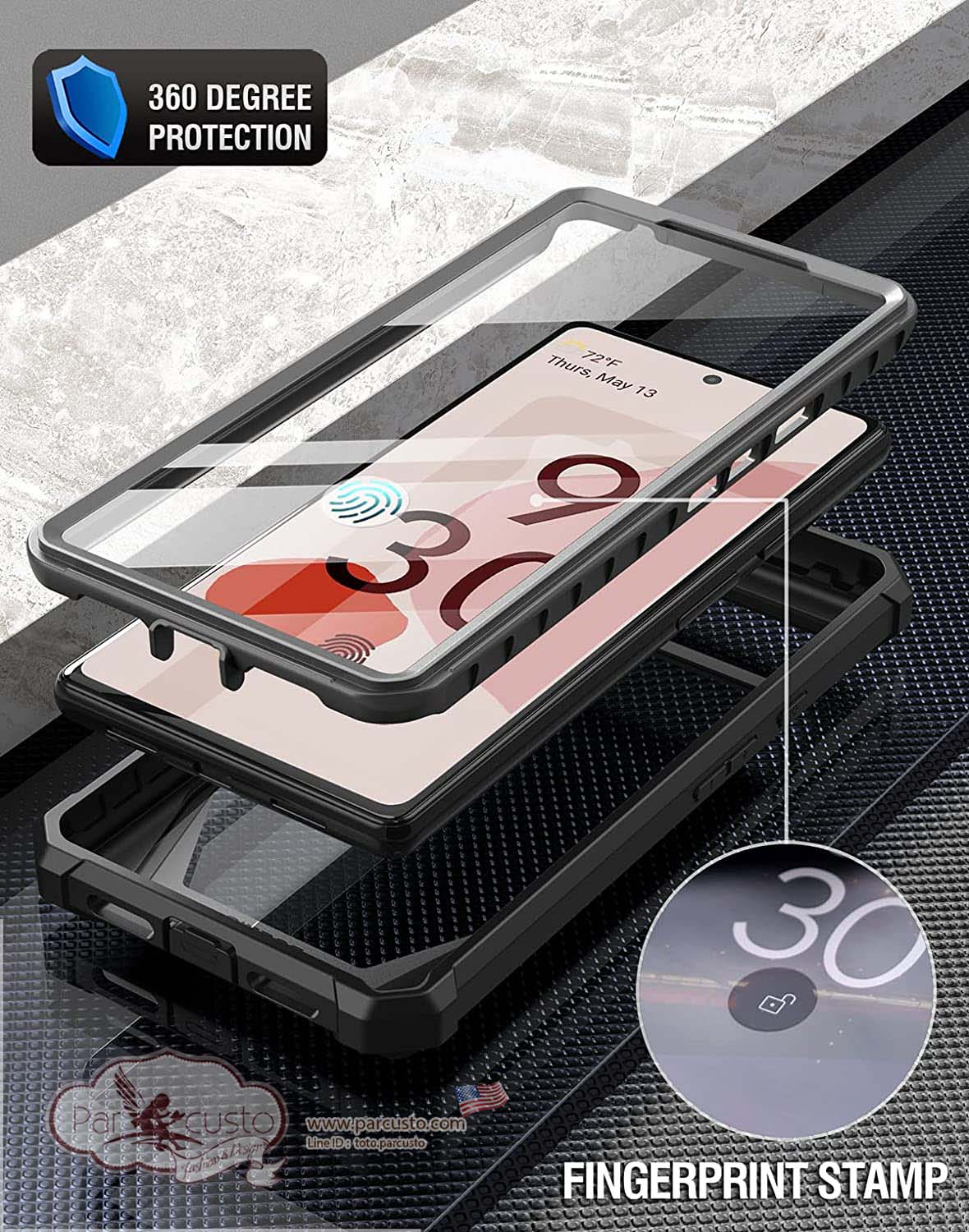 เคสกันกระแทก Google Pixel 6 [Guardian Series] จาก Poetic (Pre-order USA)