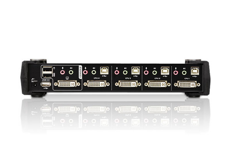 ATEN CS1764A USB 2.0 DVI KVM 4 Port Switch