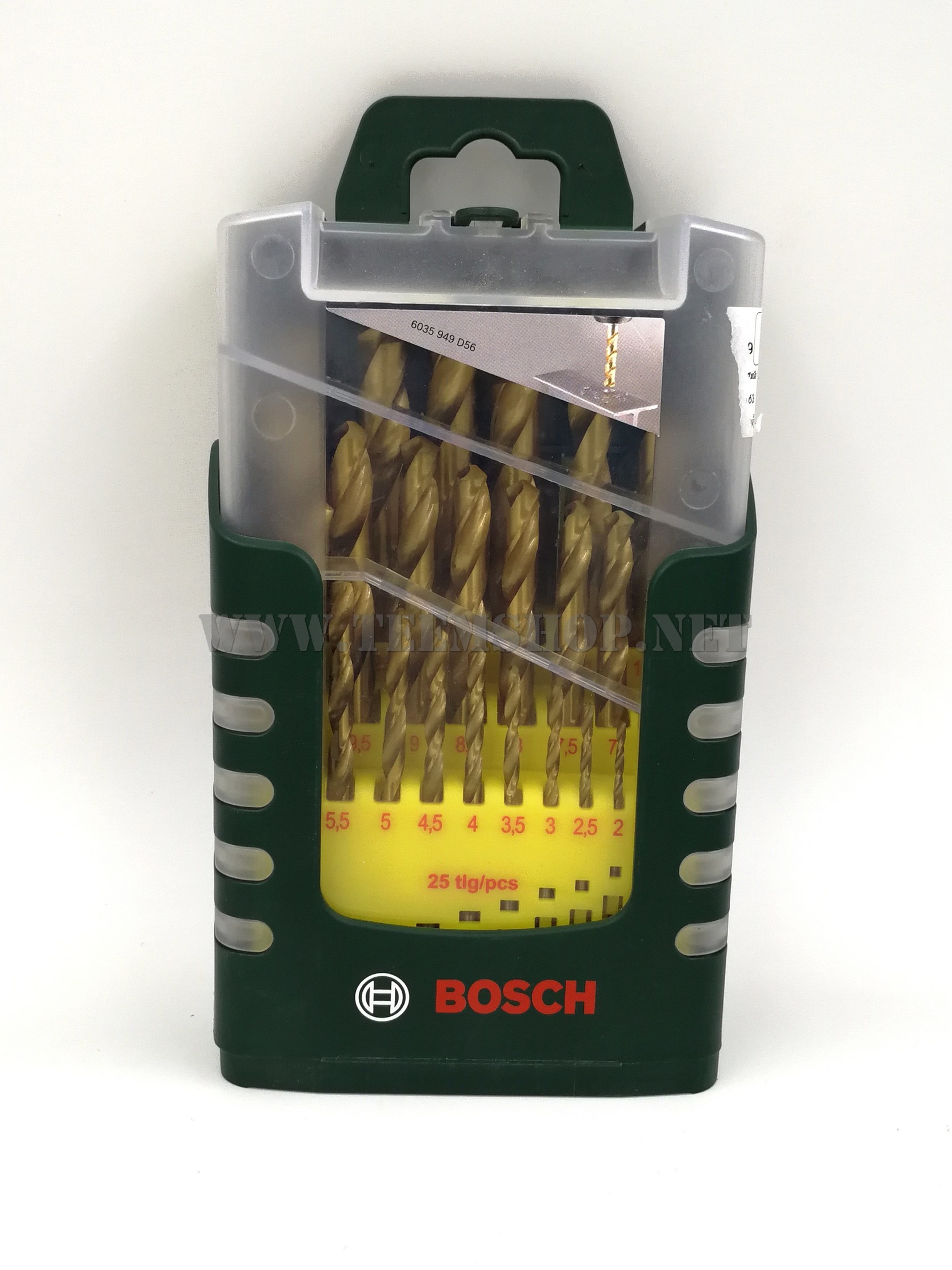 2607017154 BOSCH ดอกสว่าน HSS-TiN สีทอง 25ตัวชุด