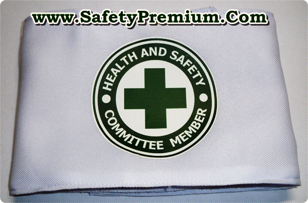 ปลอกแขน SAFETY สกรีนเฟล็กส์ (Image Flex หรือ flex sticker )