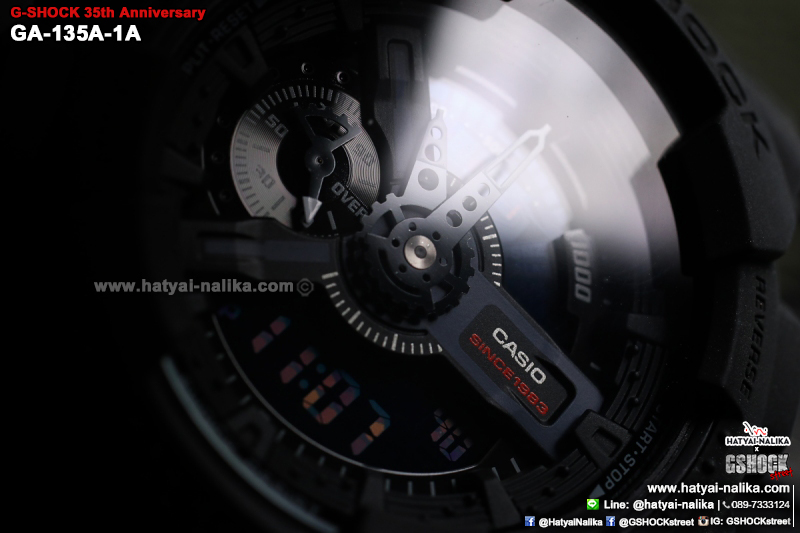 นาฬิกา Casio G-Shock 35th Anniversary Limited Edition BIG BANG BLACK series รุ่น GA-135A-1A ของแท้ รับประกัน1ปี