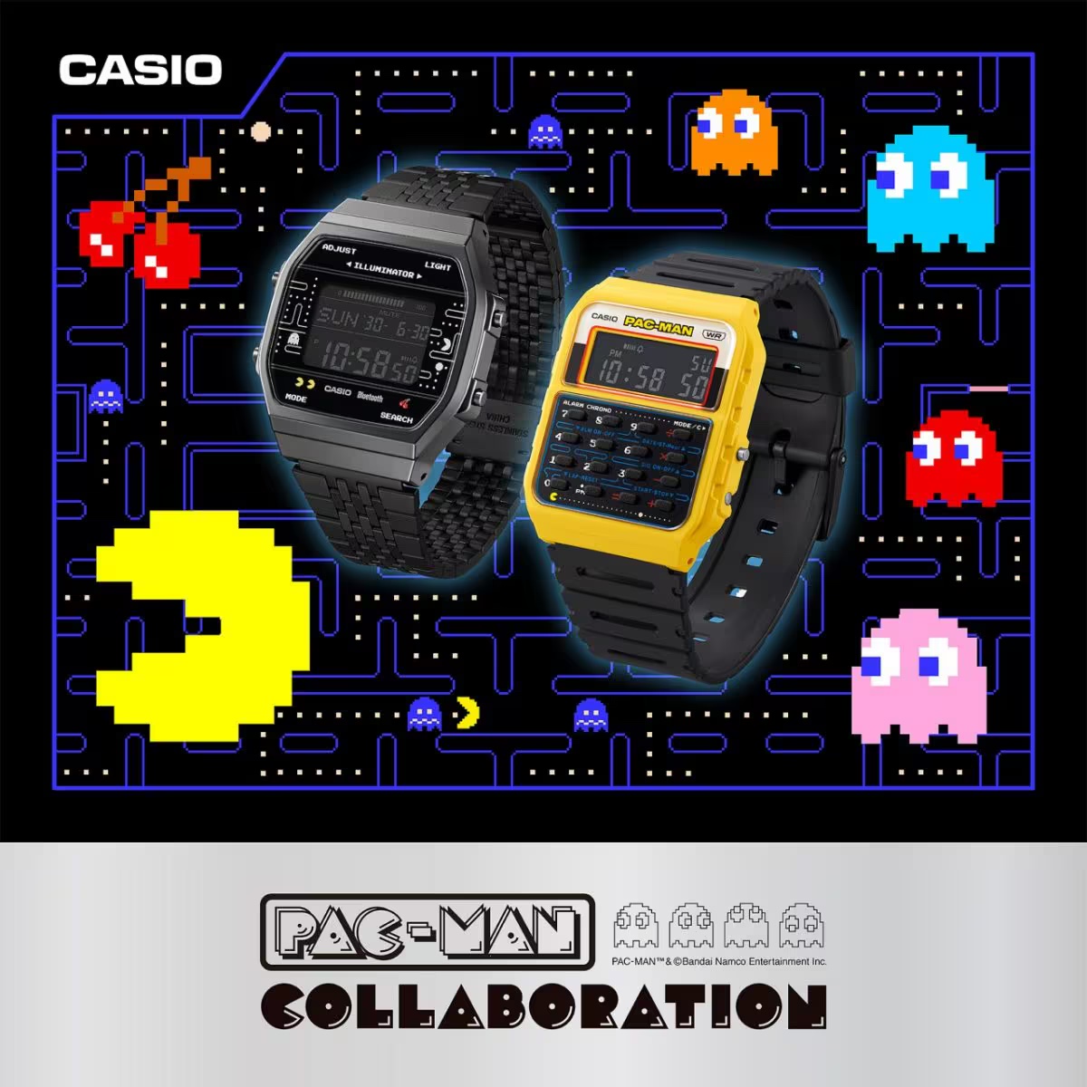 นาฬิกา คาสิโอ CASIO x PAC-MAN Limited Collaboration models รุ่น ABL-100WEPC-1B ของแท้ รับประกัน1ปี