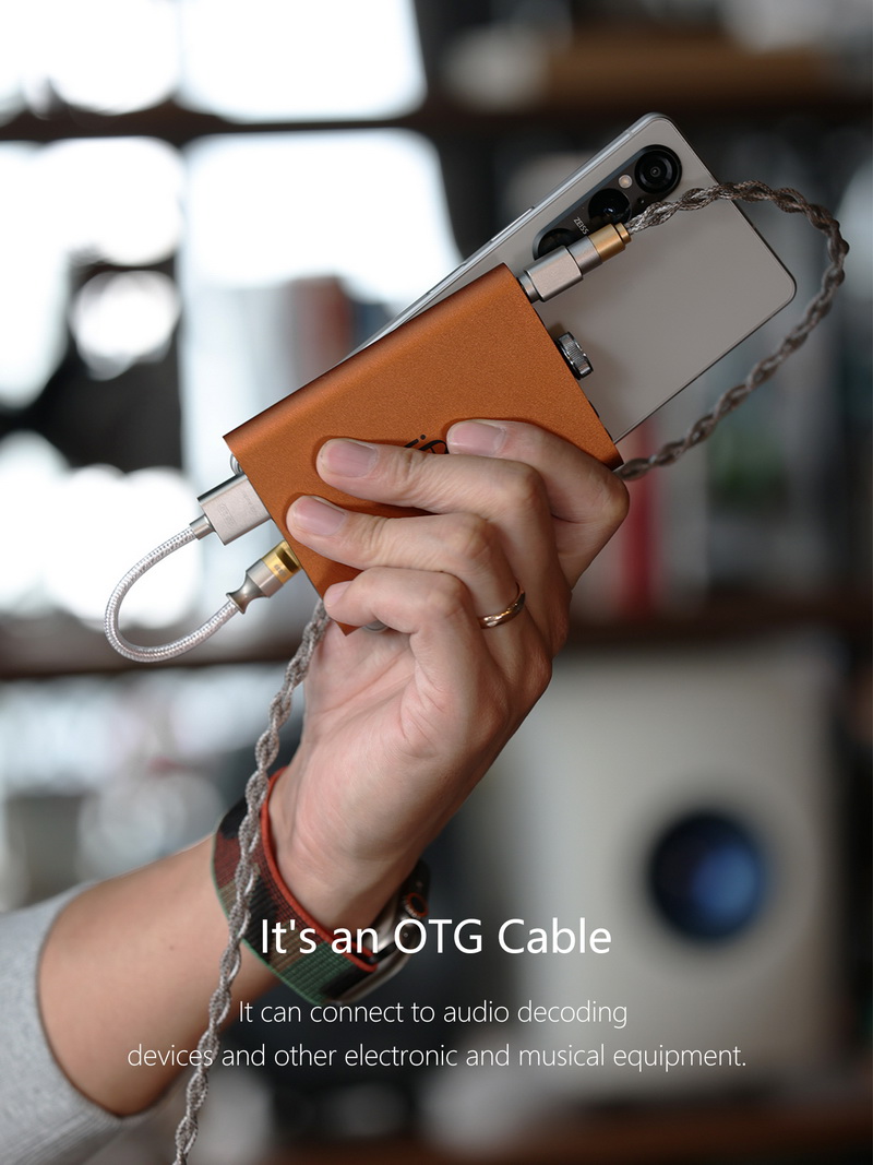 DD TC07F สายแปลง TypeC เป็น USB 2.0 OTG สำหรับต่อกับอุปกรณ์เครื่องเสียง ประกันศูนย์ไทย