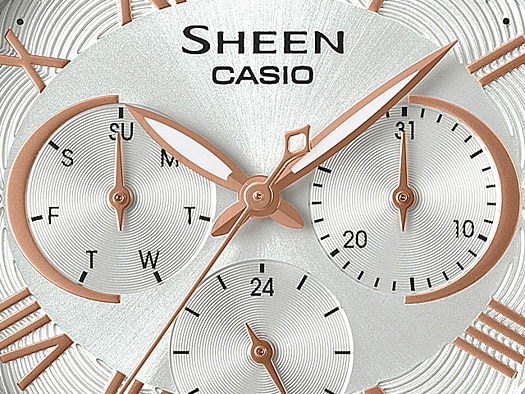นาฬิกา คาสิโอ Casio SHEEN MULTI-HAND SHE-3058 series รุ่น SHE-3058D-7A ของแท้ รับประกัน1ปี