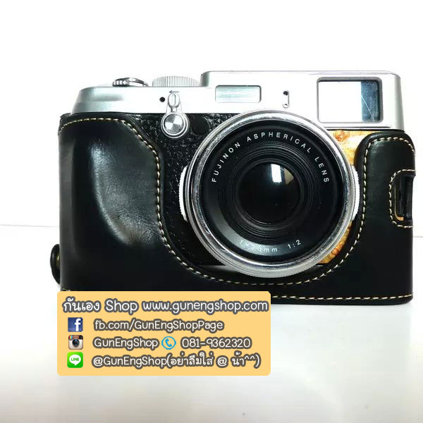 (ขายโละ) เคสกล้องหนัง Half Case X100S X100Tฮาฟเคสกล้องหนัง X100S X100T รุ่นเปิดแบตได้
