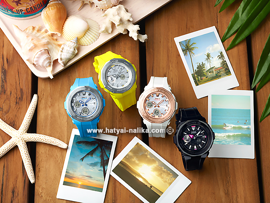 นาฬิกา Casio Baby-G BGA-225 Beach Glamping series หน้าปัดไดมอนด์คัท รุ่น BGA-225-9A ของแท้ รับประกัน1ปี