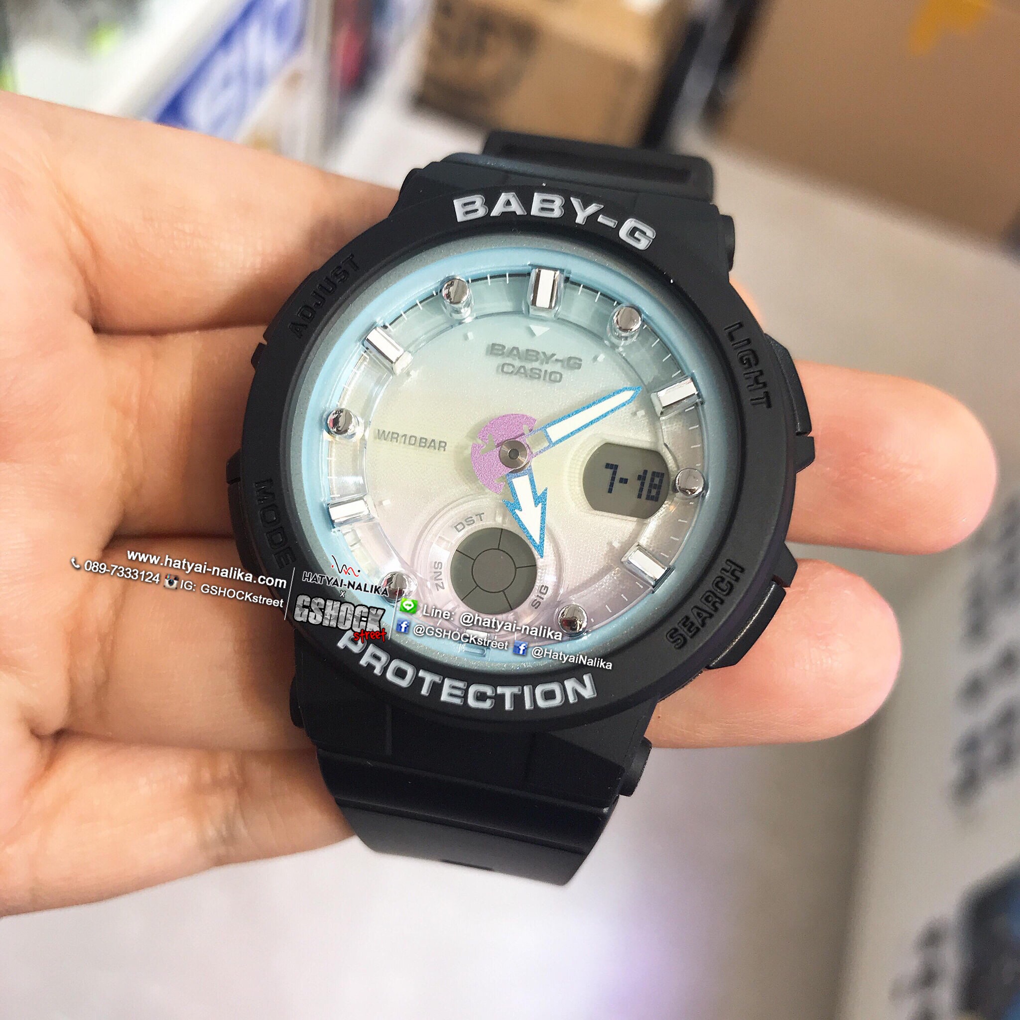 นาฬิกา Casio Baby-G Beach Traveler BGA-250 series รุ่น BGA-250-1A2 ของแท้ รับประกัน1ปี