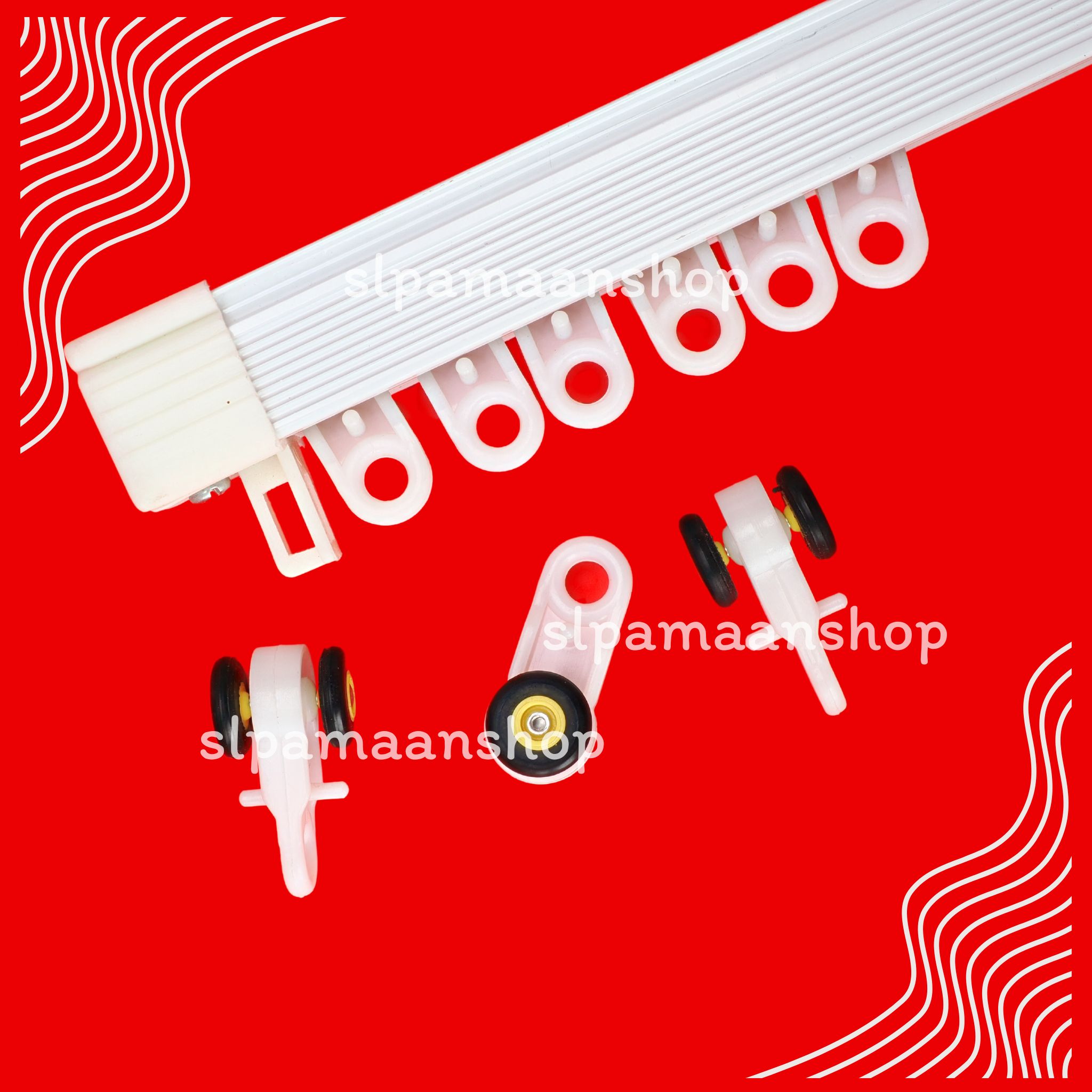 ขาจับราง ลูกล้อราง ตัวปิดหัว-ท้ายราง รางขนาดใหญ่