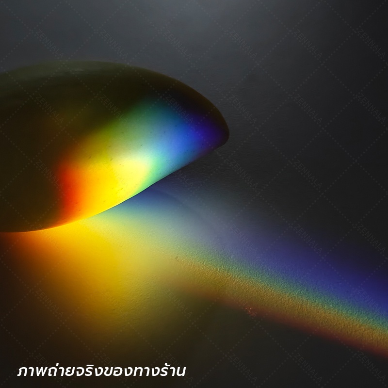 แท่งปริซึมแก้ว ปริซึมสามเหลี่ยม กระจายแสงสีรุ้ง หักเหแสง Triangular Glass Prism มีหลายขนาดให้เลือก