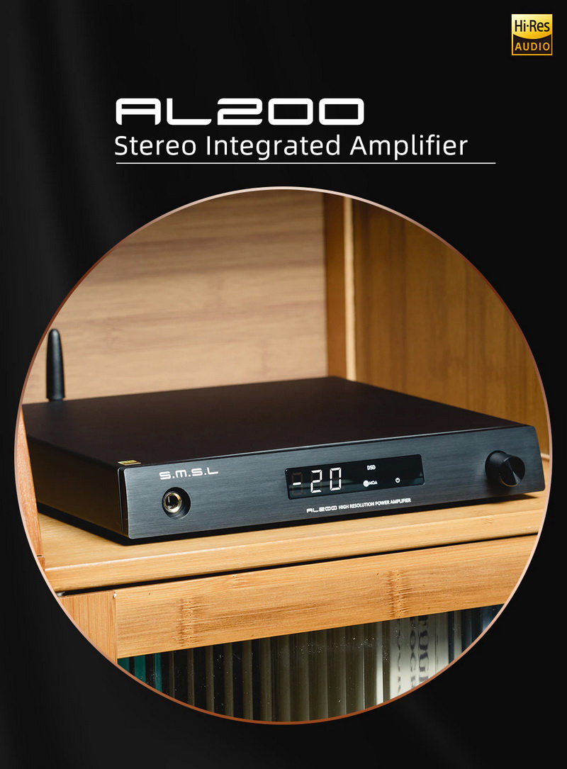 SMSL AL200 Stereo Intergrated Amplifier รองรับ MQA, Hi-Res ประกันศูนย์ไทย