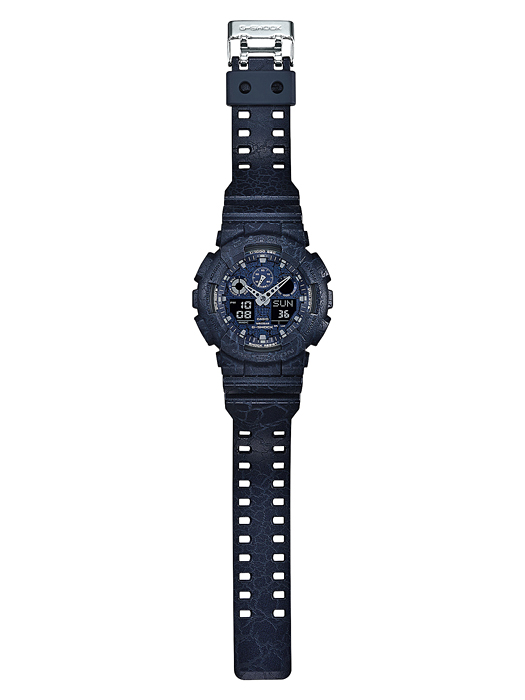 นาฬิกา Casio G-Shock Special color GA-100CG Cracked pattern series รุ่น GA-100CG-2A ของแท้ รับประกัน1ปี