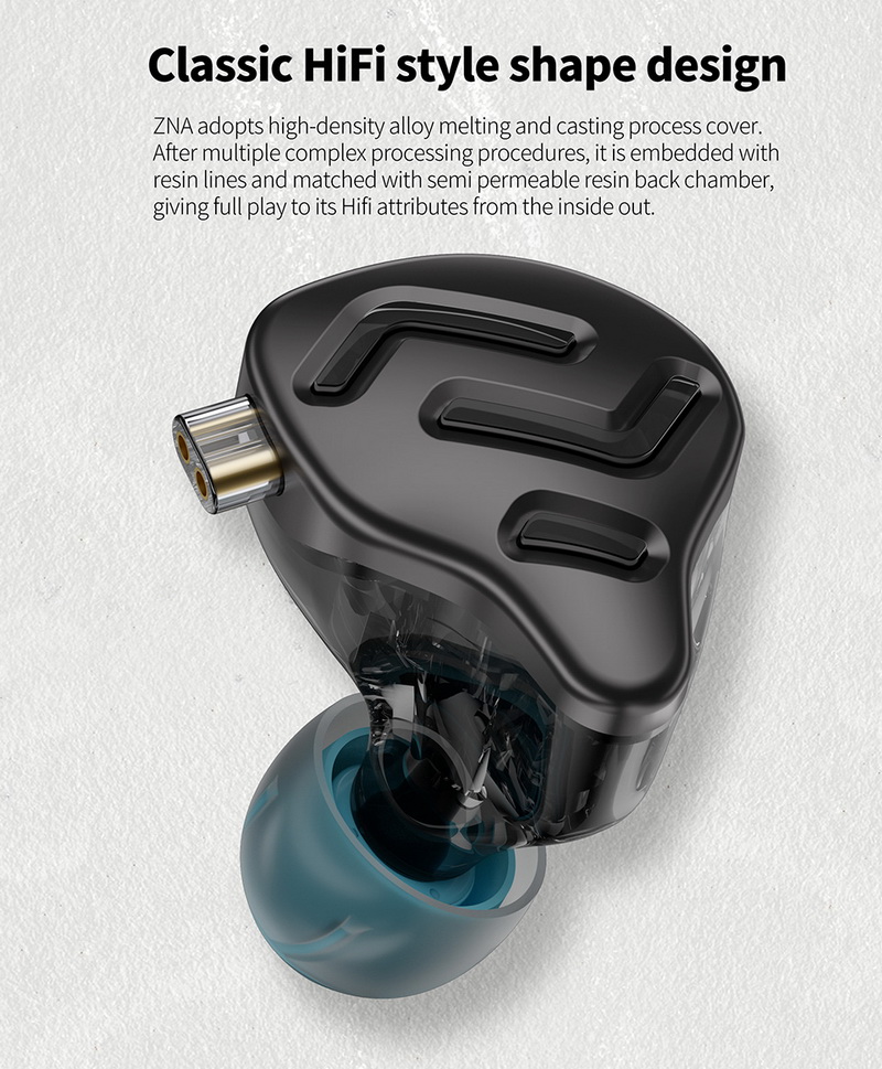 KZ ZNA หูฟัง Hybrid 2 ไดรเวอร์ 1BA+1DD ประกันศูนย์ไทย