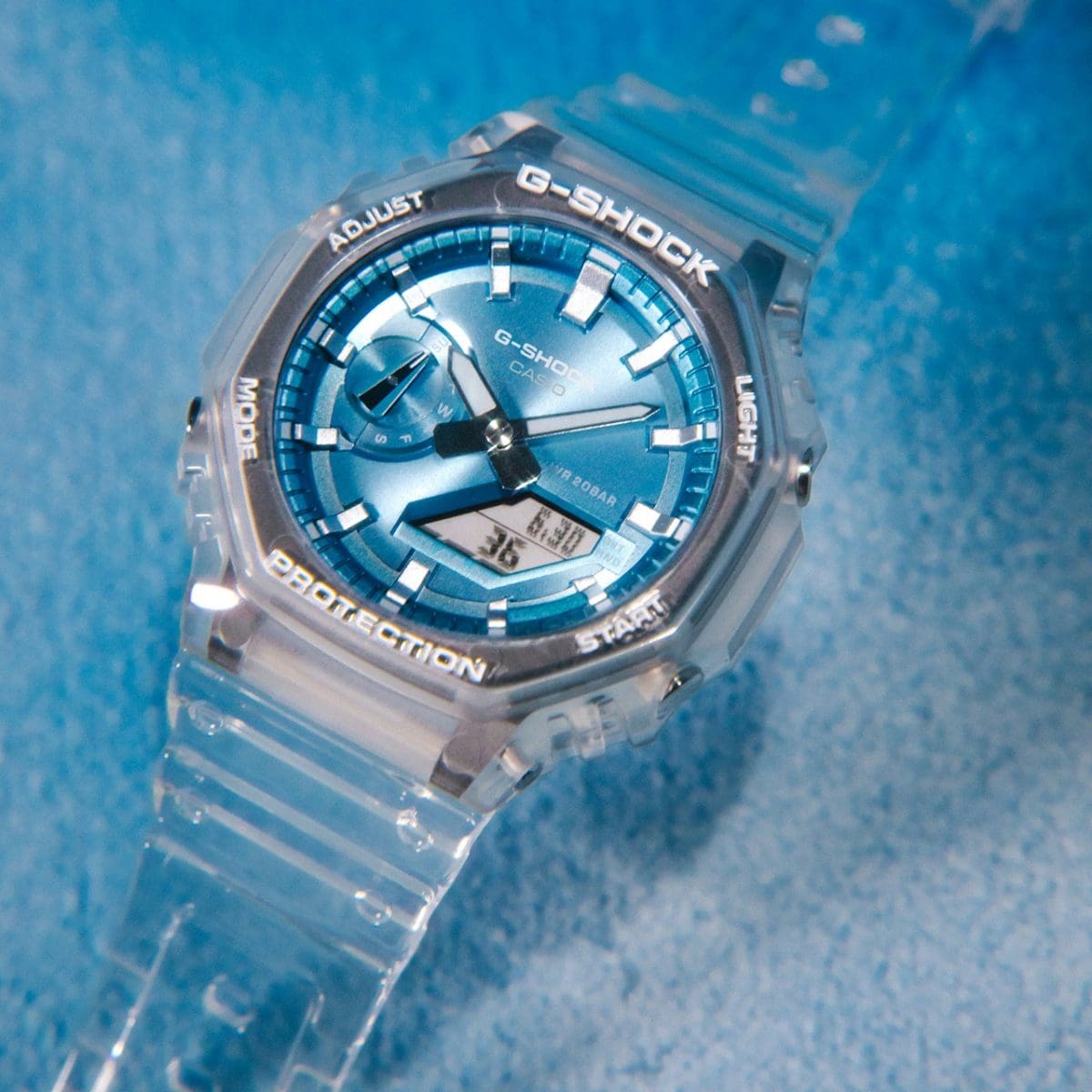 นาฬิกา Casio G-Shock Special Color Bright & Metallic dial series รุ่น GA-2100BM-7A2 ของแท้ รับประกัน1ปี