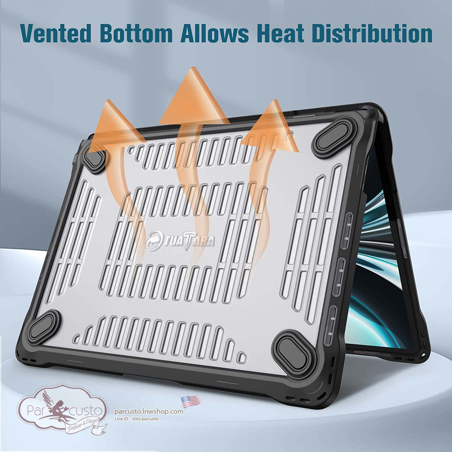 เคสกันกระแทก MacBook Air 13.6 Inch A2681 (2022) [Heavy Duty] จาก Fintie [Pre-order USA]