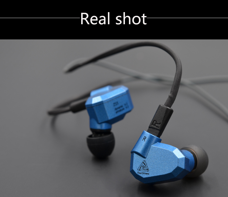 ขาย KZ ZS5 หูฟัง Hybrid 4 ไดร์เวอร์ 2DD+2BA ระดับ Hi-Fi ถอดสายได้