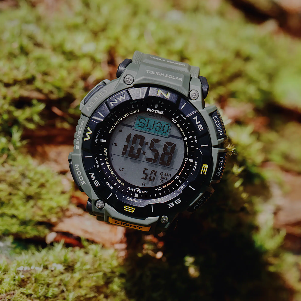 นาฬิกา คาสิโอ Casio PRO TREK PRG-340 Series รุ่น PRG-340-3 ของแท้ รับประกัน1ปี