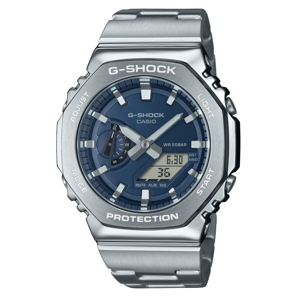 นาฬิกา Casio G-Shock Full Metal GM-2110D series รุ่น GM-2110D-2B ของแท้ รับประกัน1ปี