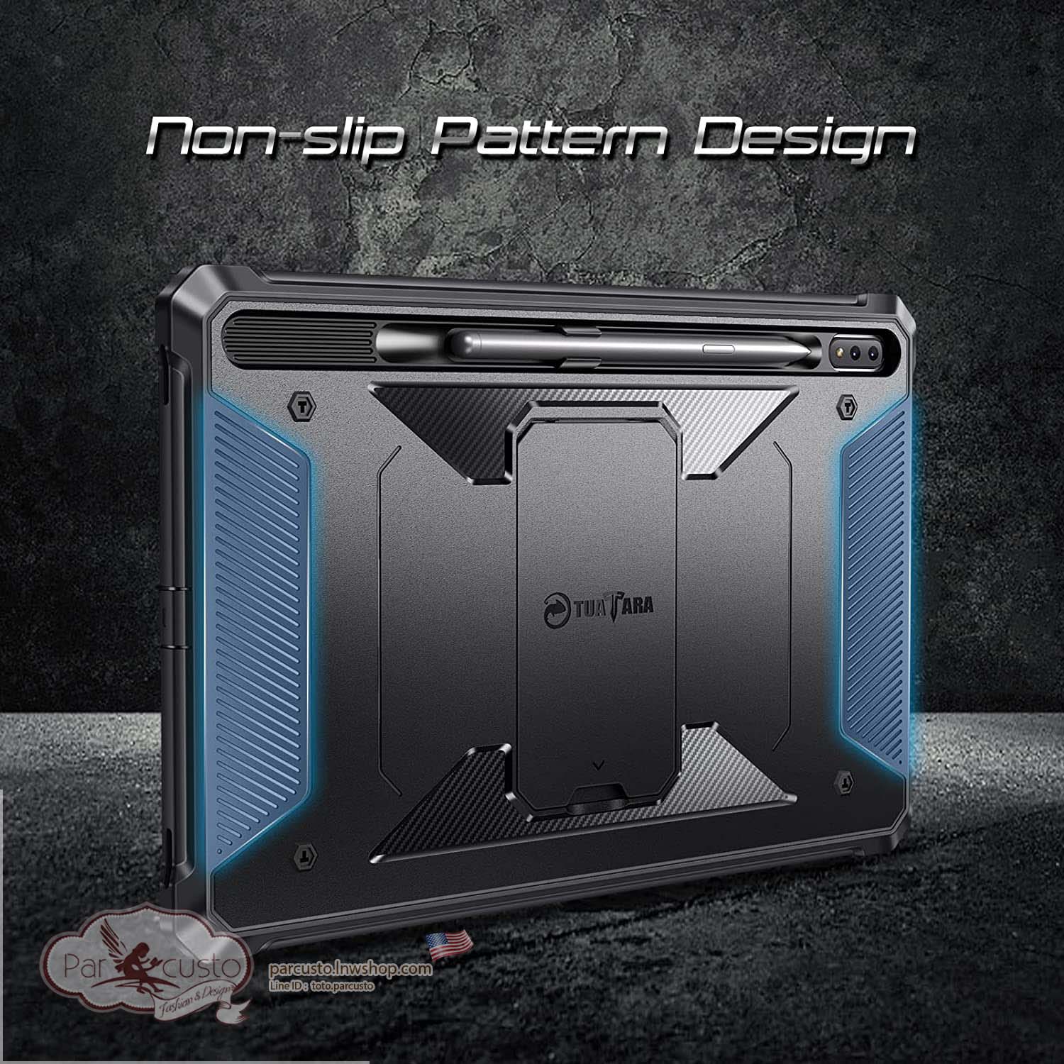 เคสกันกระแทก Samsung Galaxy Tab S8 Plus 2022/S7 FE 2021/S7 Plus 2020 12.4 นิ้ว [Tuatara] จาก Fintie[Pre-order USA]